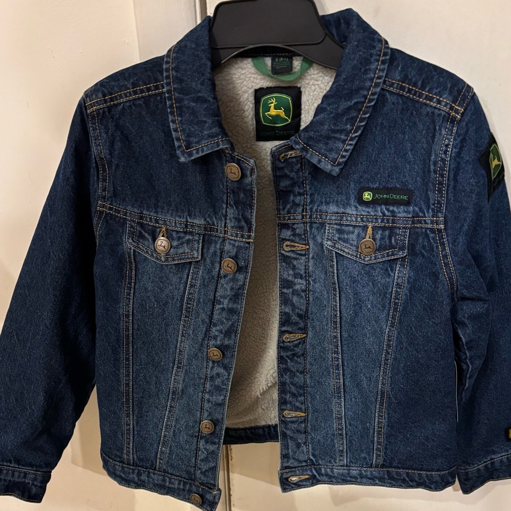 John Deere Kids Denim Jacket - Navy Blue